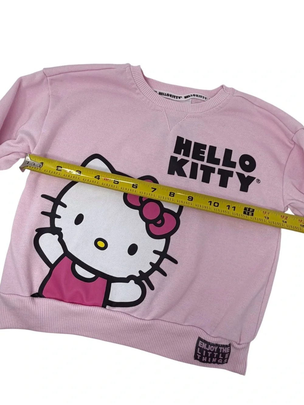 Enjoy the little things Hello Kitty Girls' Pink Graphic Sweatshirt size 5/6